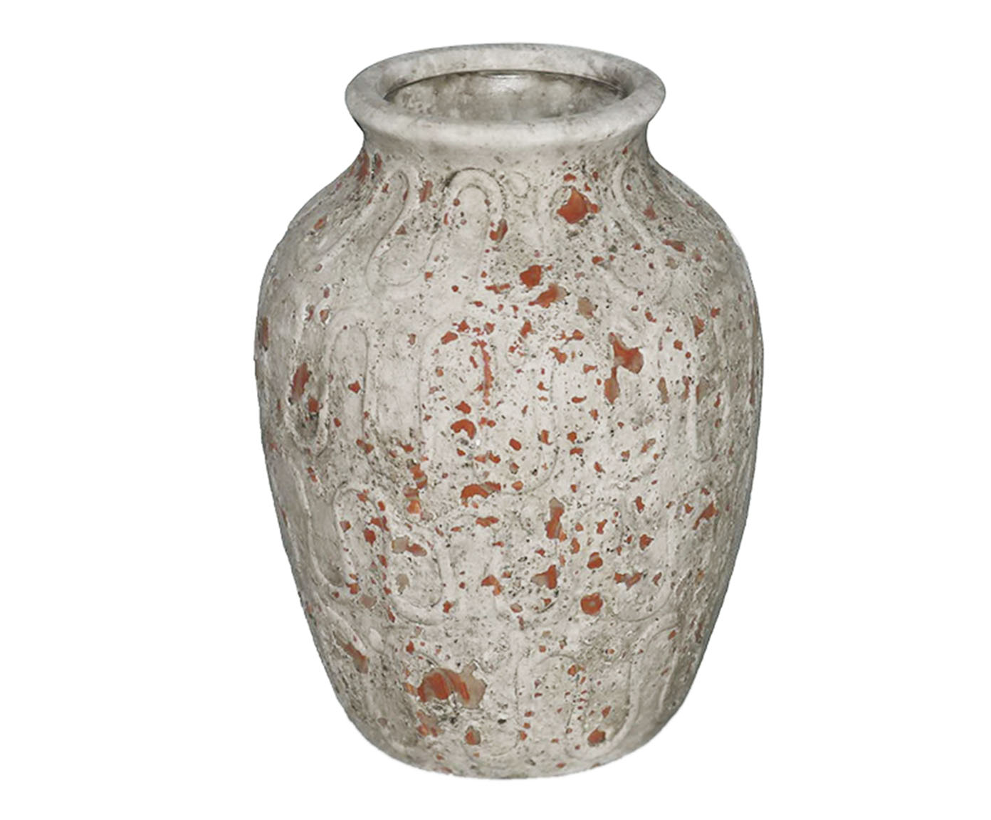 Vaso em Cer&acirc;mica R&uacute;stico Cutie II Branco - image 0