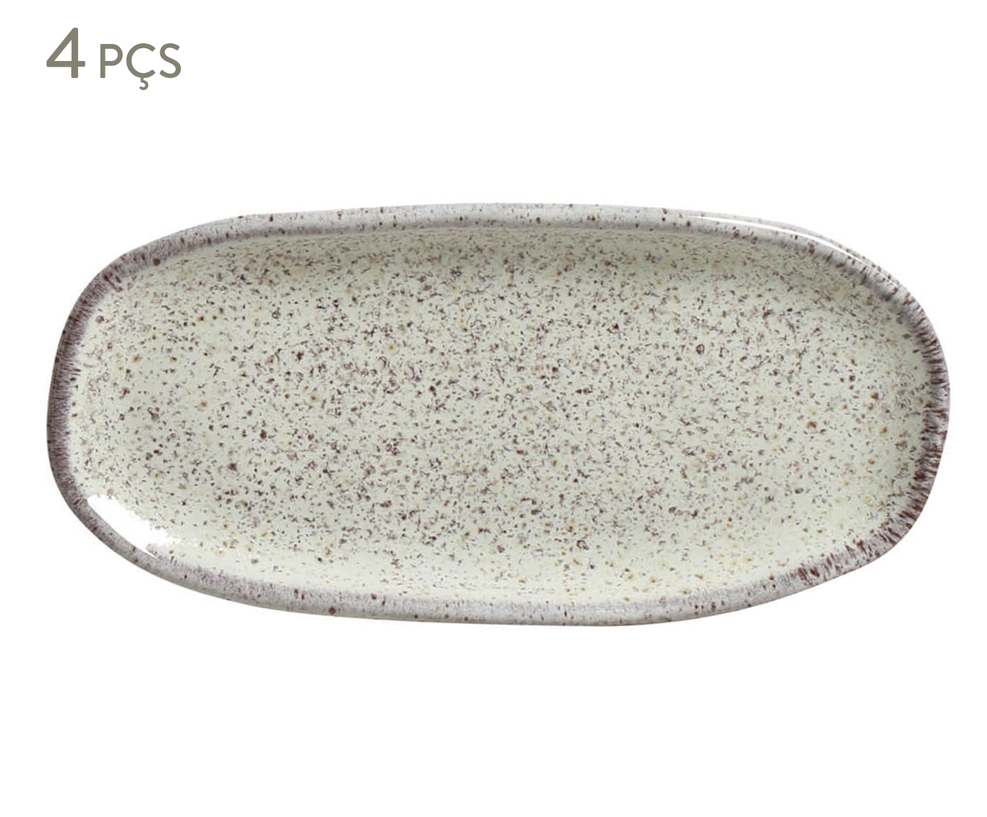 Jogo de Travessas Oval Rasa Mini Pistache Verde Menta image number 0