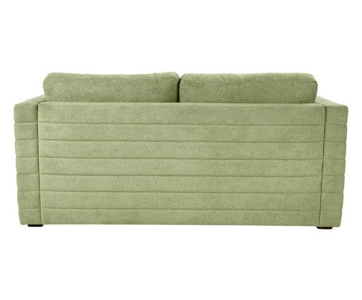 Sof&aacute; Gom em Boucle aveludado - Verde image number 3