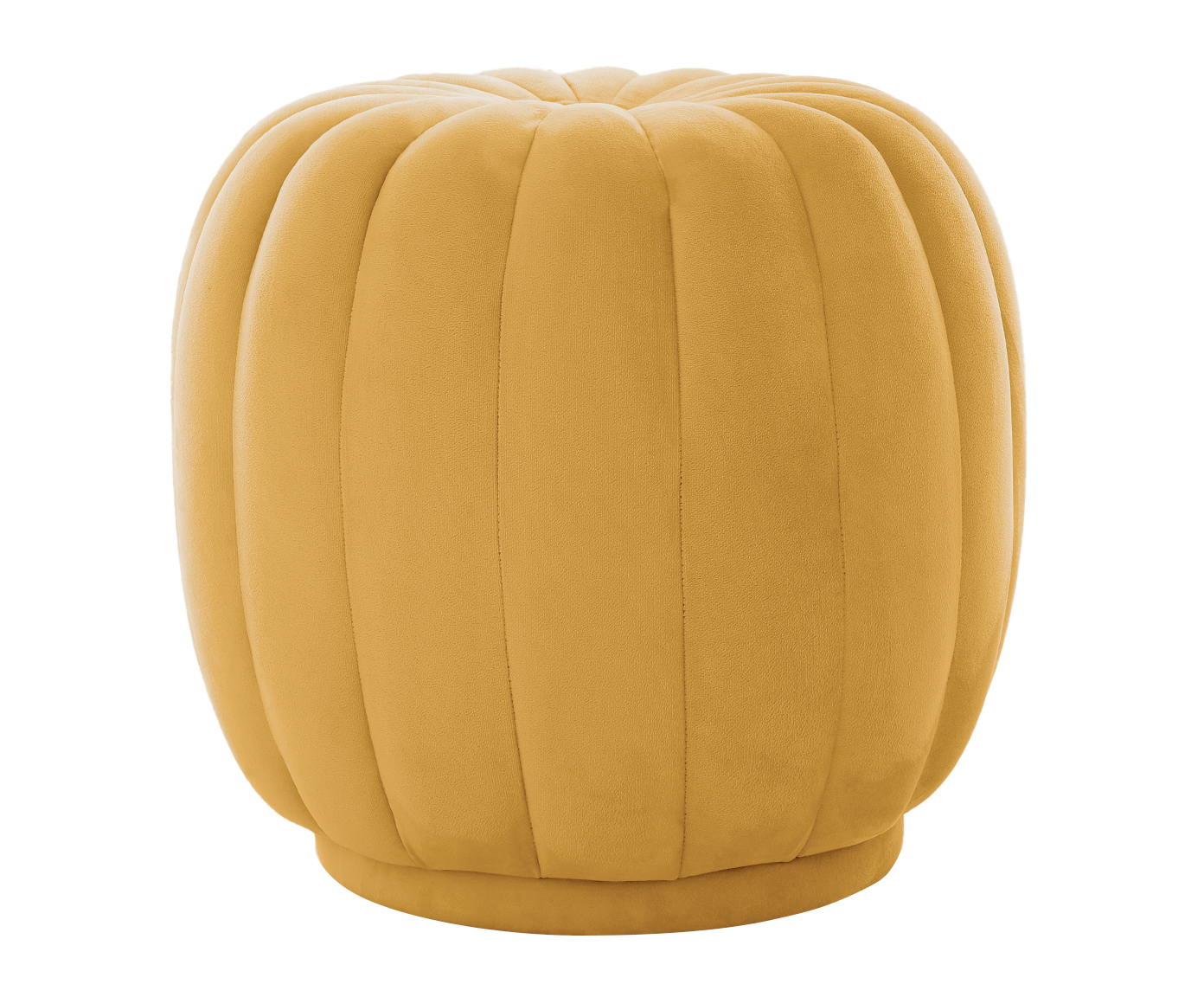 Puff Ava em Veludo Amarelo - image 0
