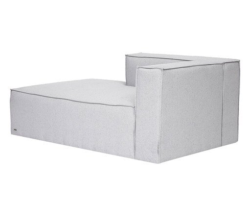 Sof&aacute; M&oacute;dulo Chaise Mensa Cinza Claro image number 1