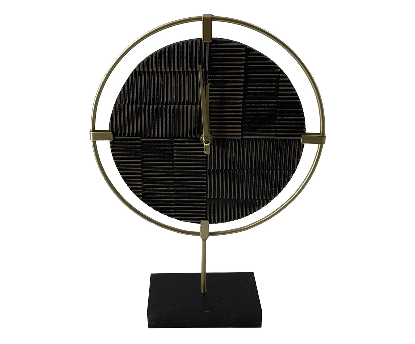 Rel&oacute;gio de Mesa em Metal Josie - Dourado - image 0