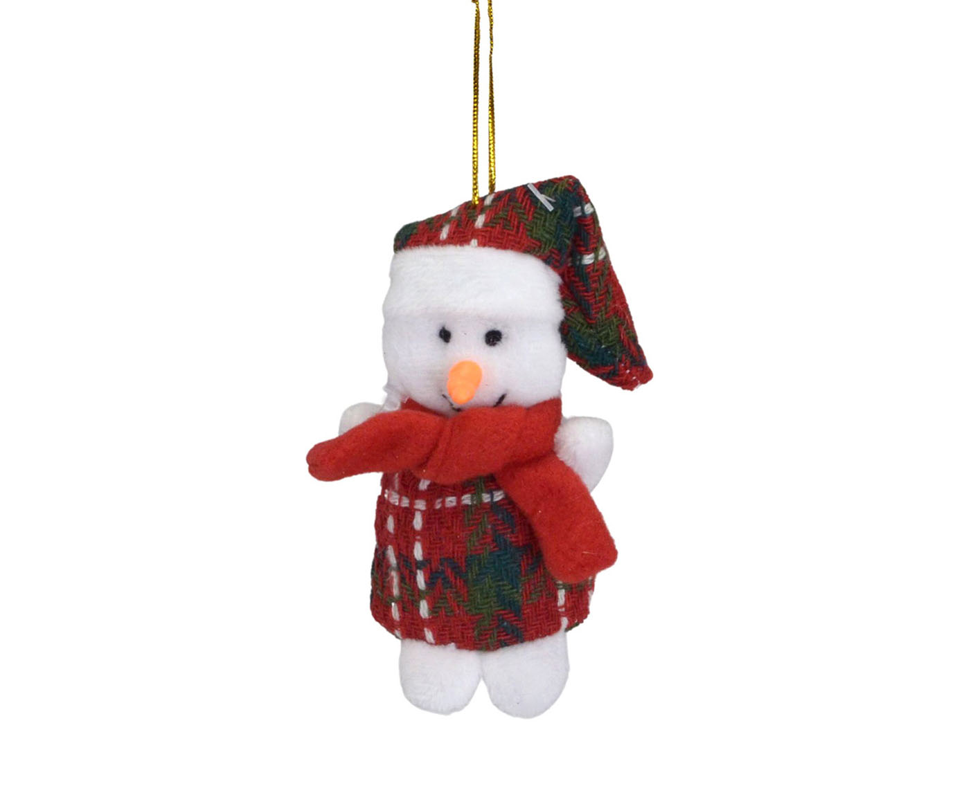 Enfeite para Pendurar Boneco de Neve Agasalhado - image 0