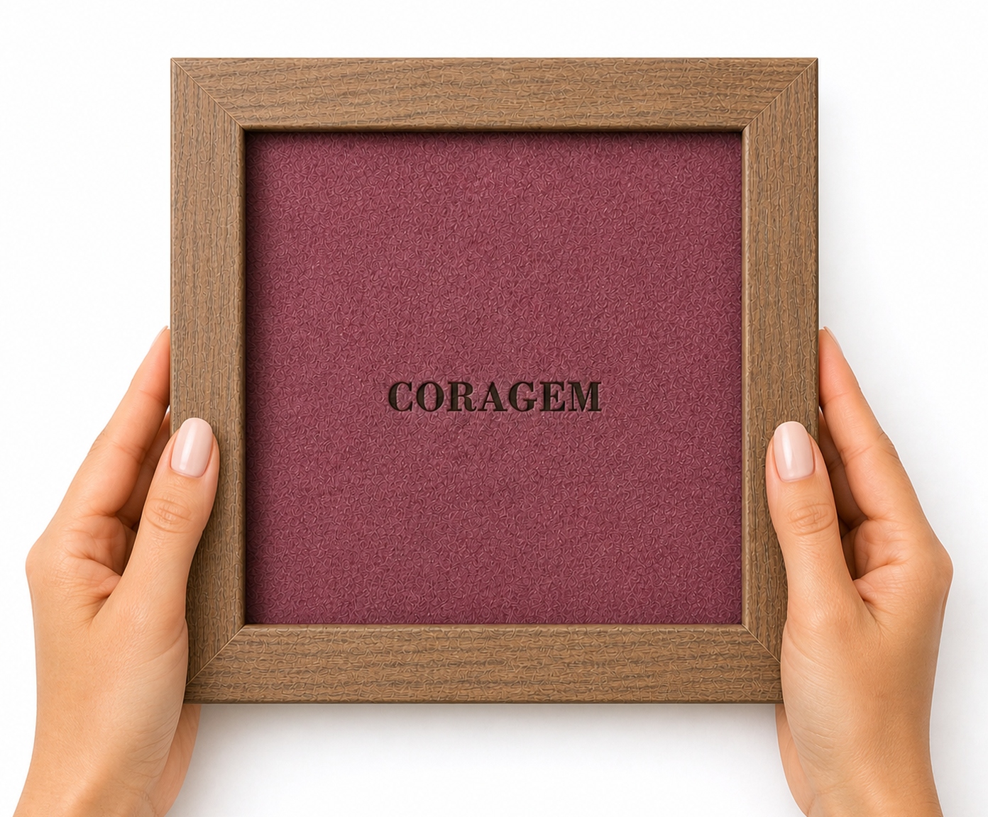 Quadro "Coragem" Camur&ccedil;a Vinho image number 2