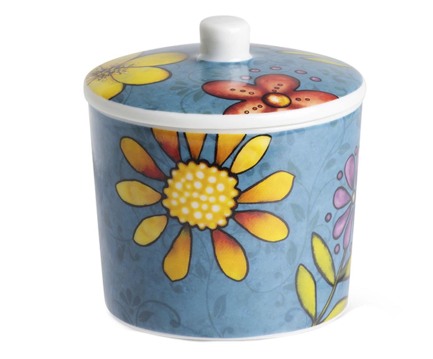A&ccedil;ucareiro em Porcelana Bellamore Azul image number 0