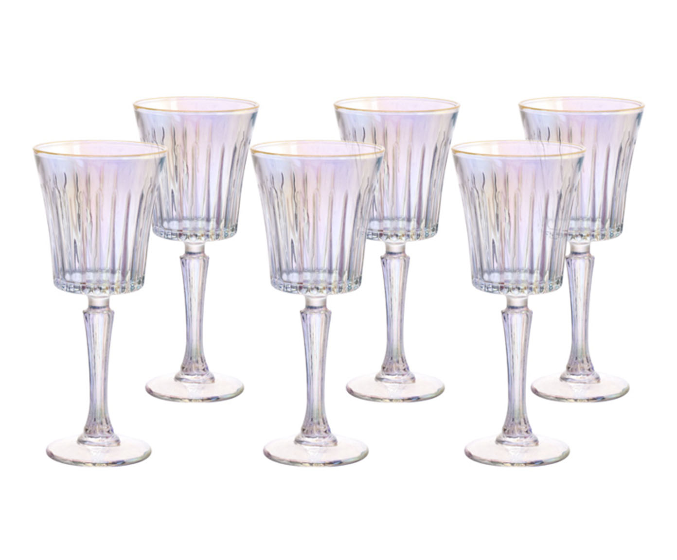 Jogo de Ta&ccedil;as para Vinho Egeu Rainbow Filetada image number 1