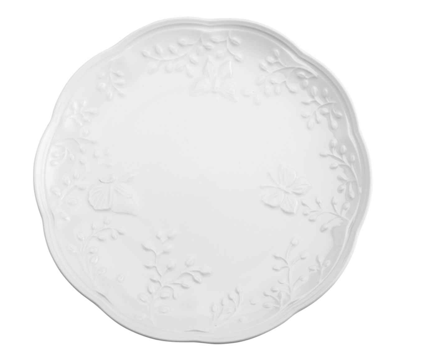 Prato para Sobremesa em Porcelana New Bone Butterfly Flower image number 0