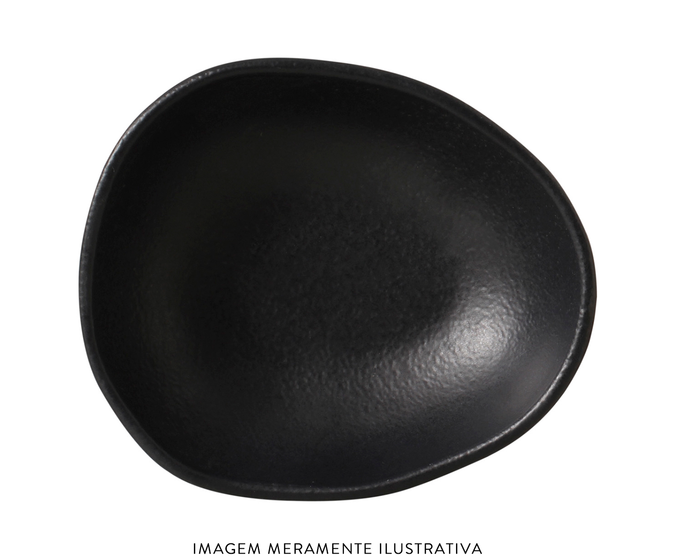 Jogo de Cumbucas Oval Org&acirc;nico Preto Matte Preto - image 1