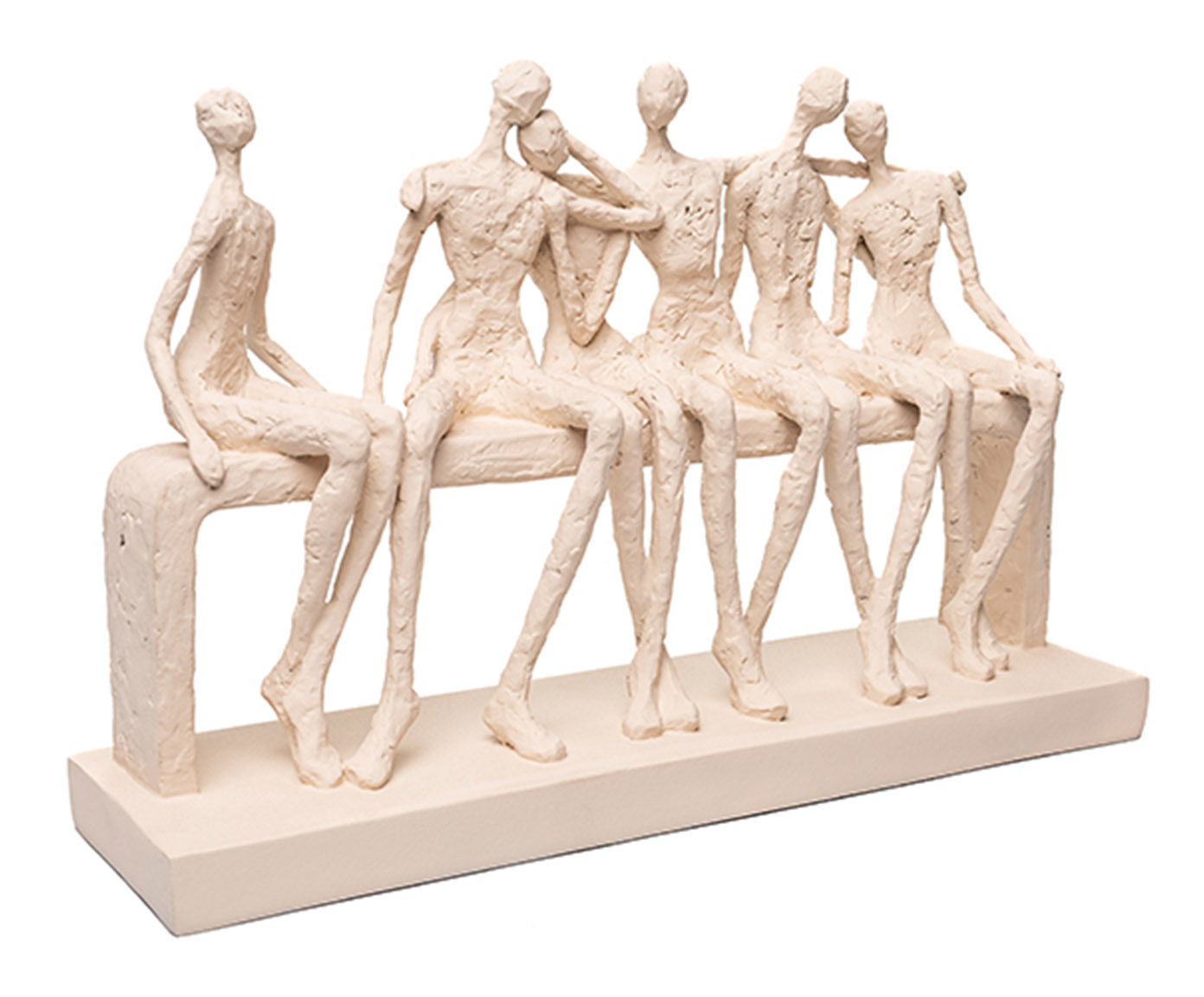 Escultura Figuras Sentadas no Banco image number 1