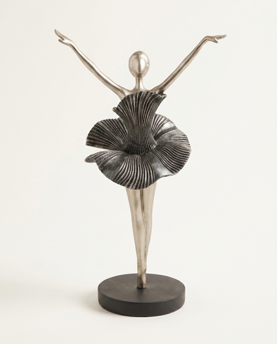 Adorno Bailarina Prata I - image 0