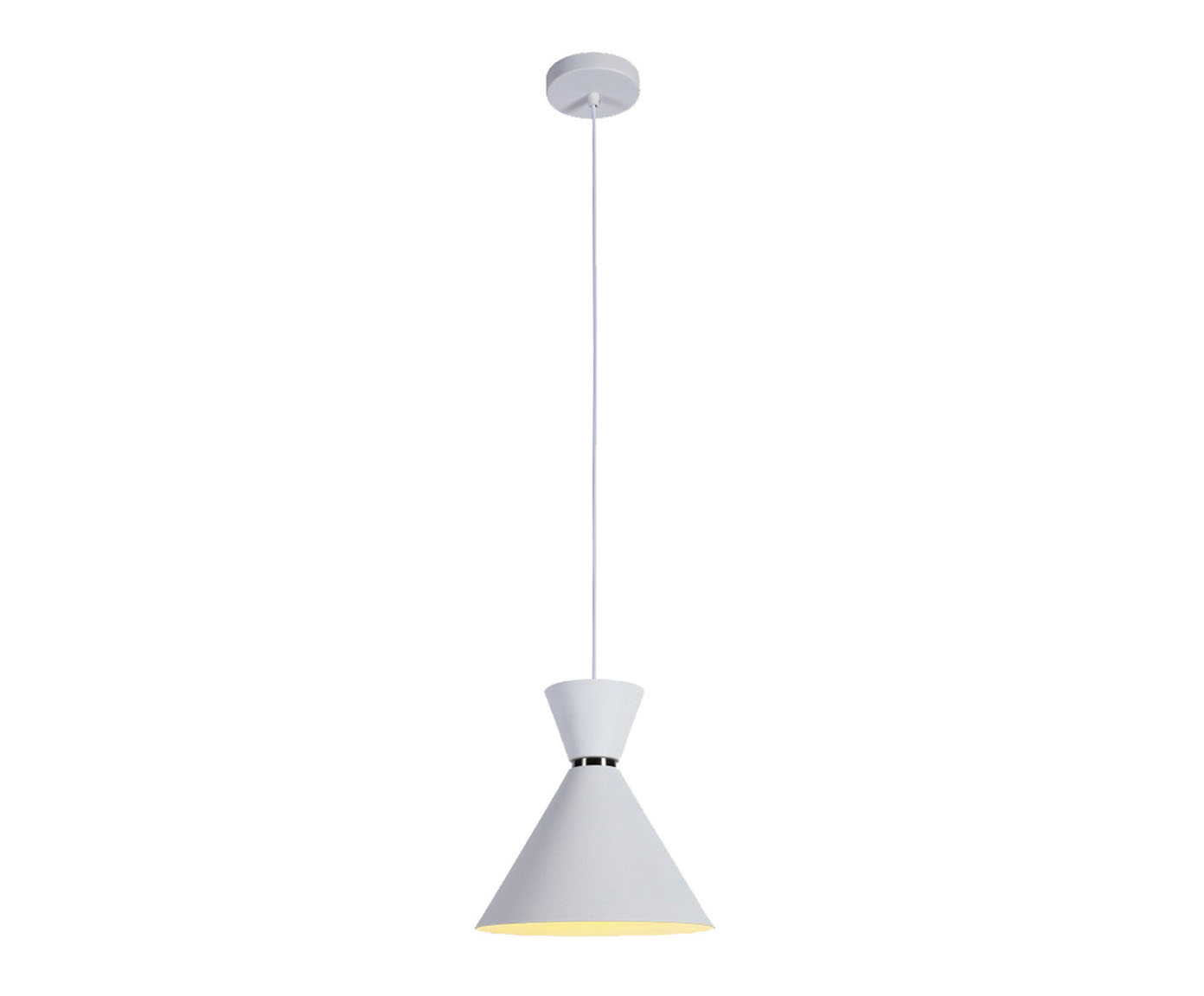 Pendente 40W Set Branco e Nickel - image 0