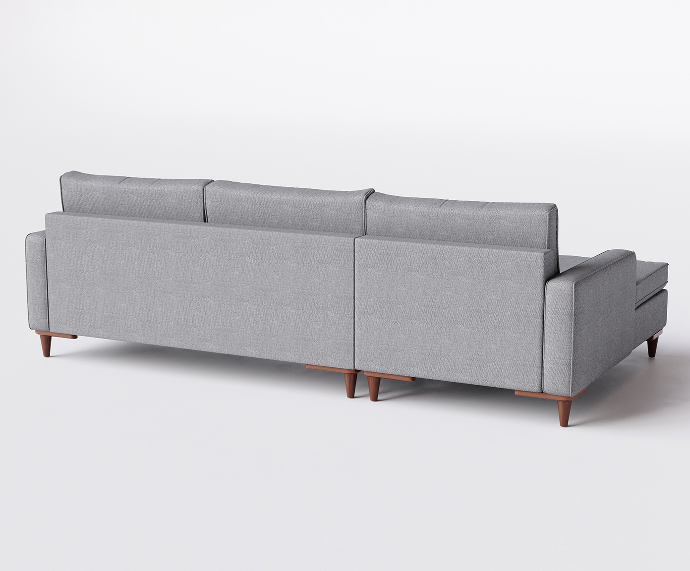 Sof&aacute; com Chaise Sivas II Cinza image number 4