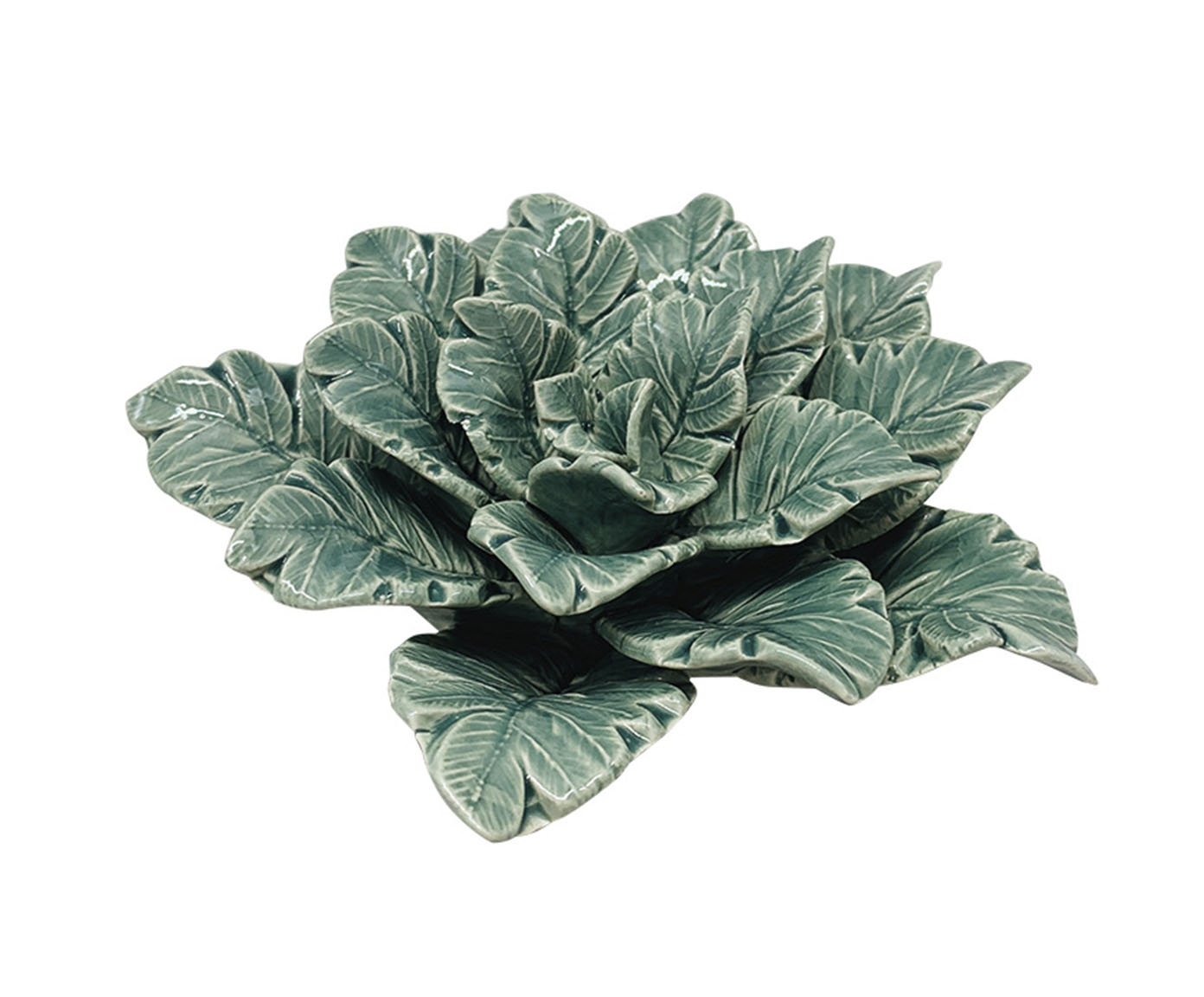 Flor Decorativa em Cer&acirc;mica Foglio Verde - image 0
