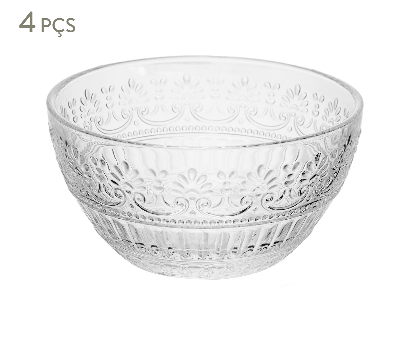 Jogo de Bowls De Cristal Mauve image number 0