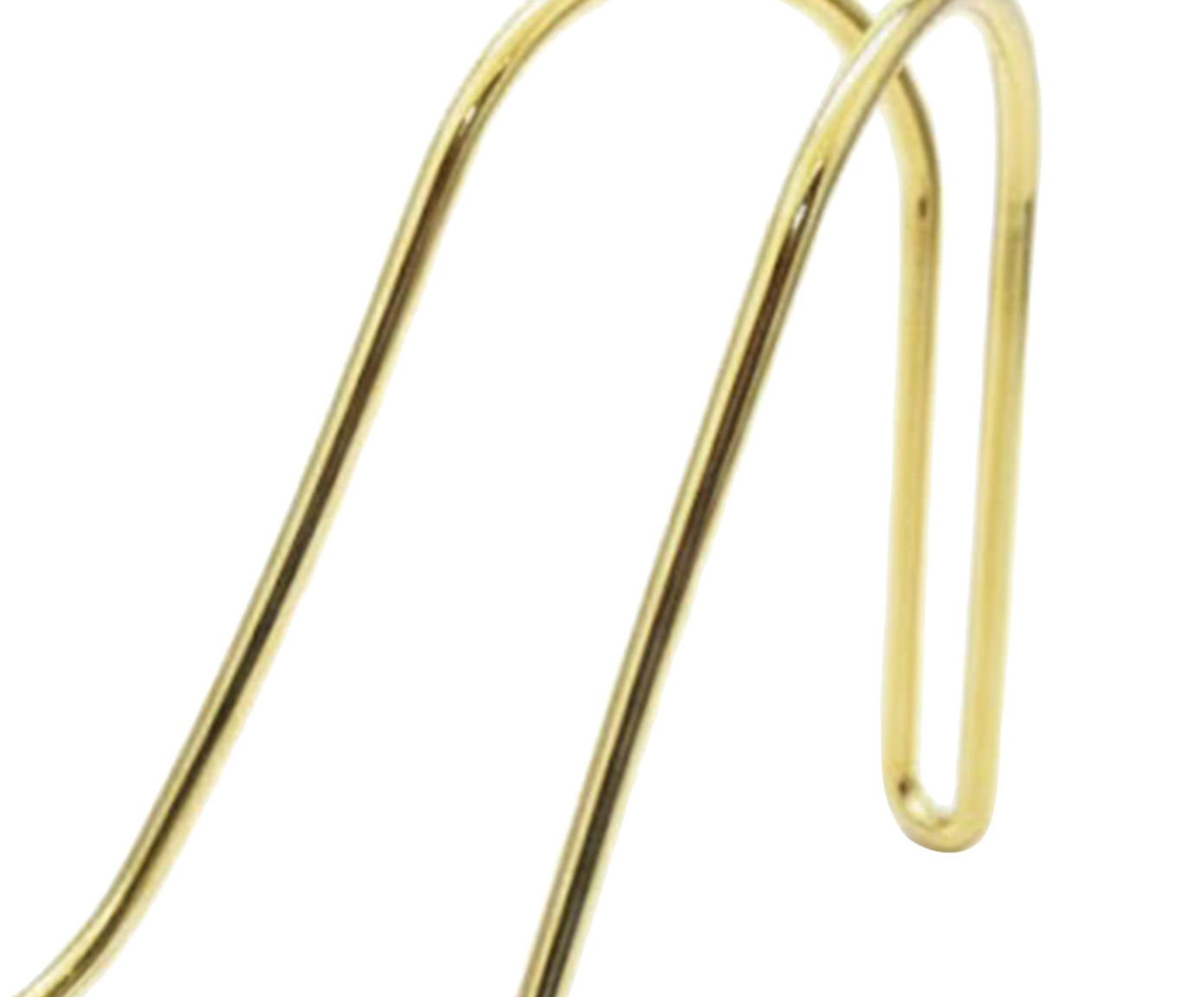 Suporte para 1 garrafa de vinho em metal dourado - image 1
