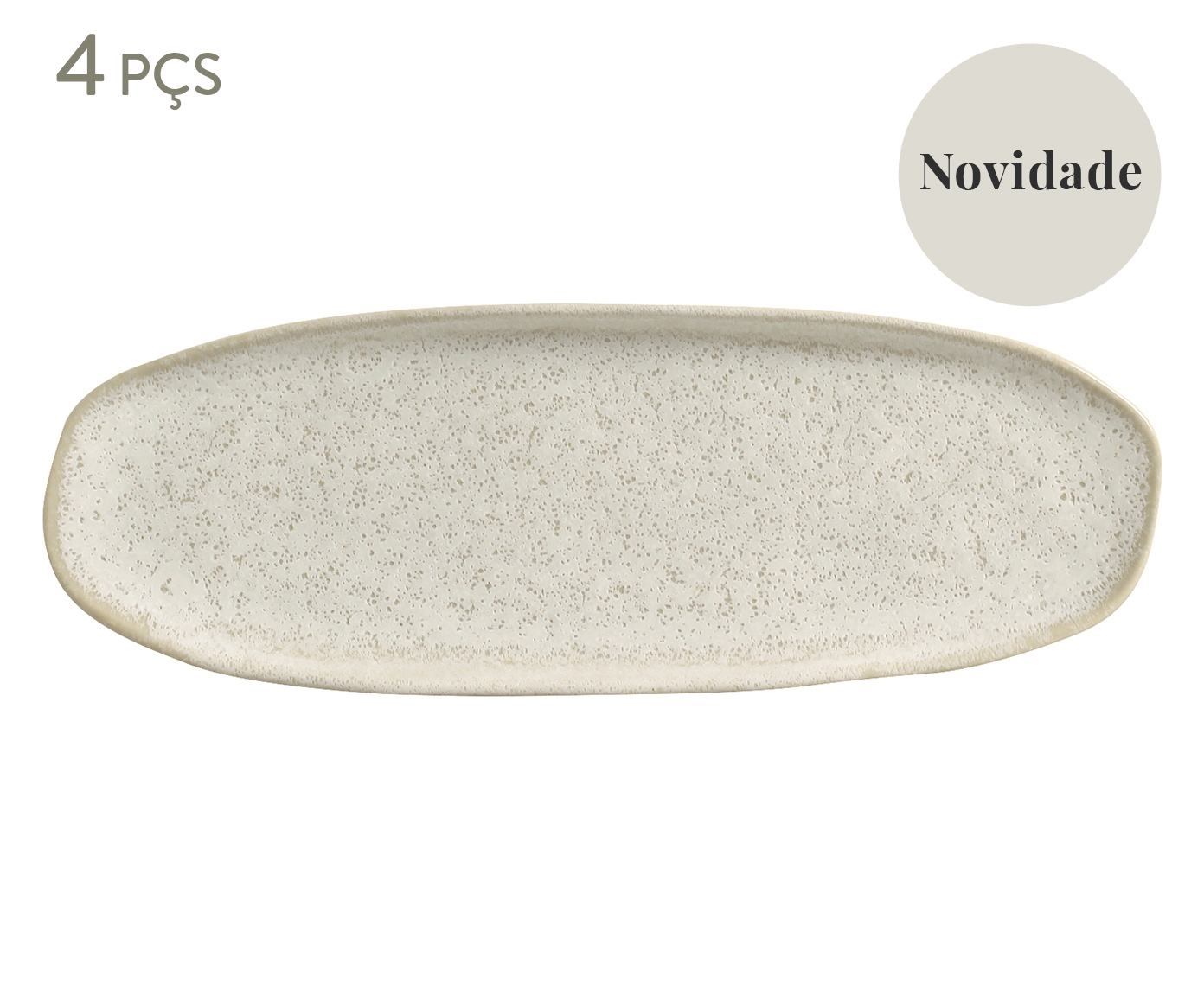 Jogo de Travessas Oval Rasa Org&acirc;nico Vanilla Cru image number 0