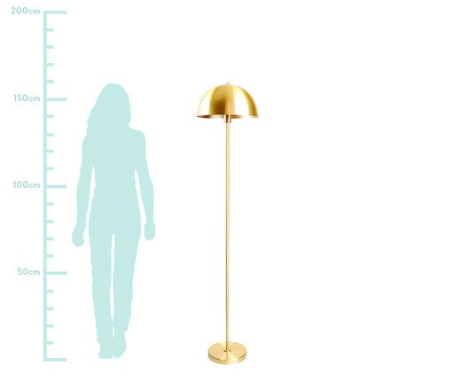 Lumin&aacute;ria de Ch&atilde;o Cogumelo Dourado - Bivolt - image 1