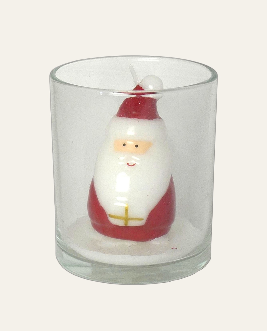 Vela em Copo Decorativa Papai Noel - image 0