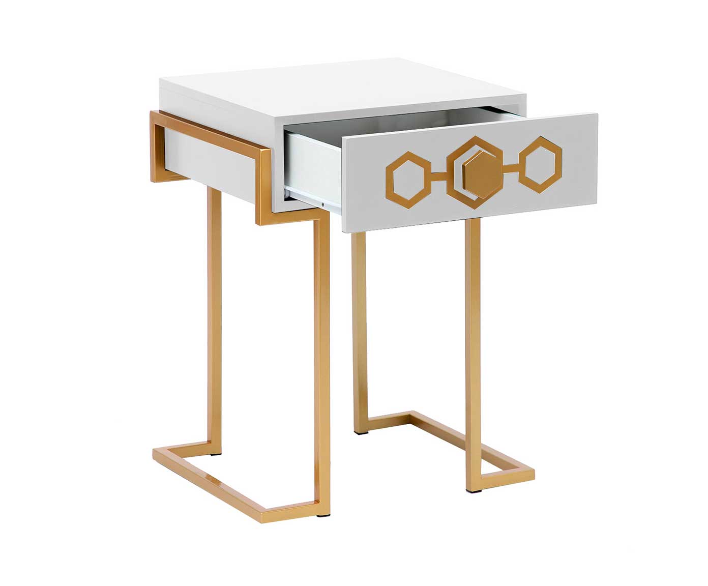 Mesa de Cabeceira Glam - Branco image number 3