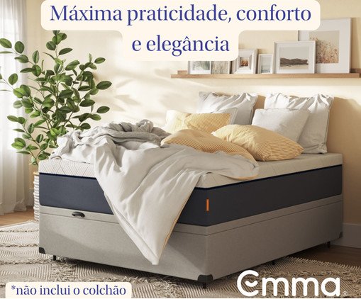 Cama Ba&uacute; Emma + Colch&atilde;o Emma Original Cinza - Solteiro image number 6