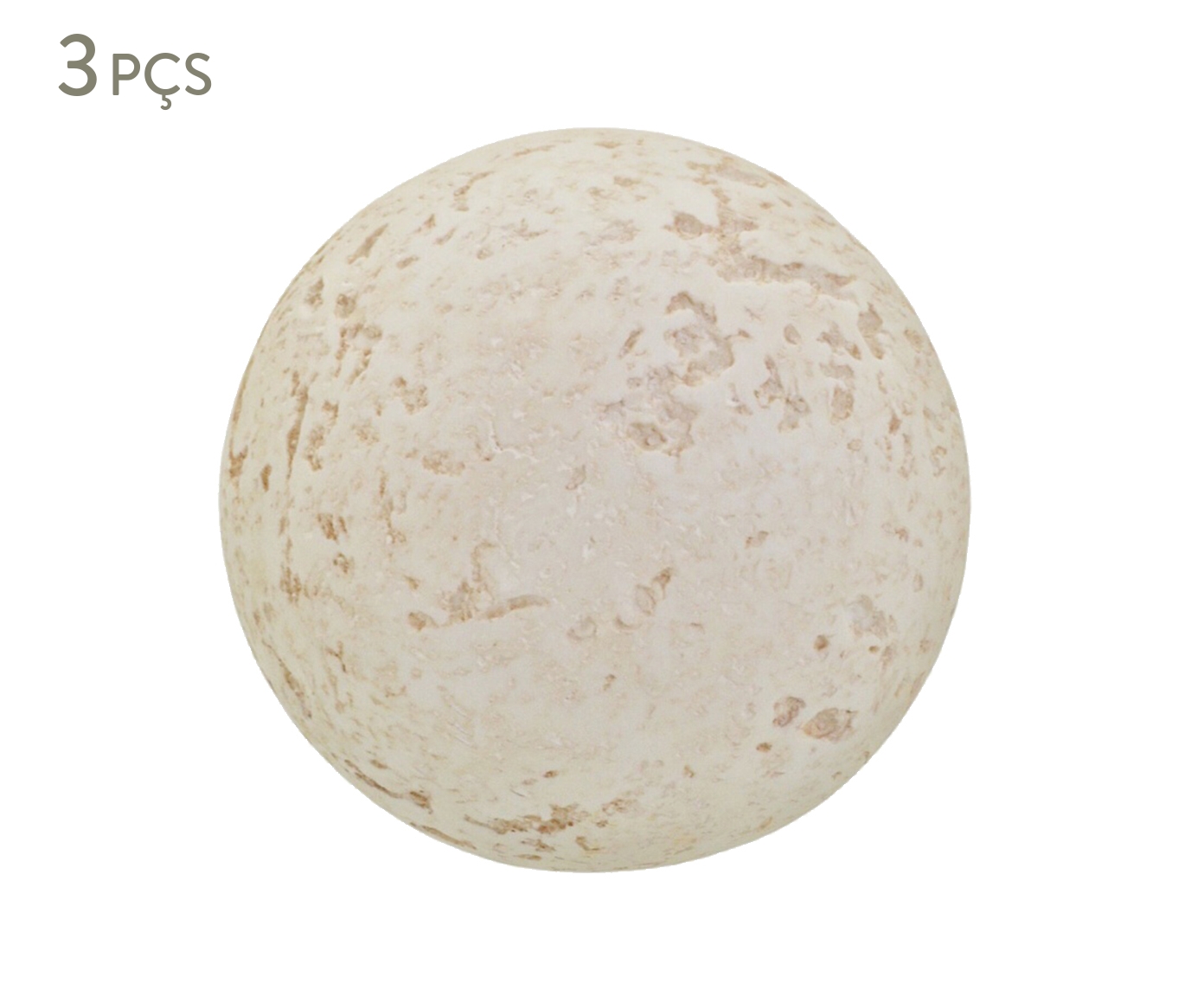 Jogo de Bolas Decorativa Branco - image 0