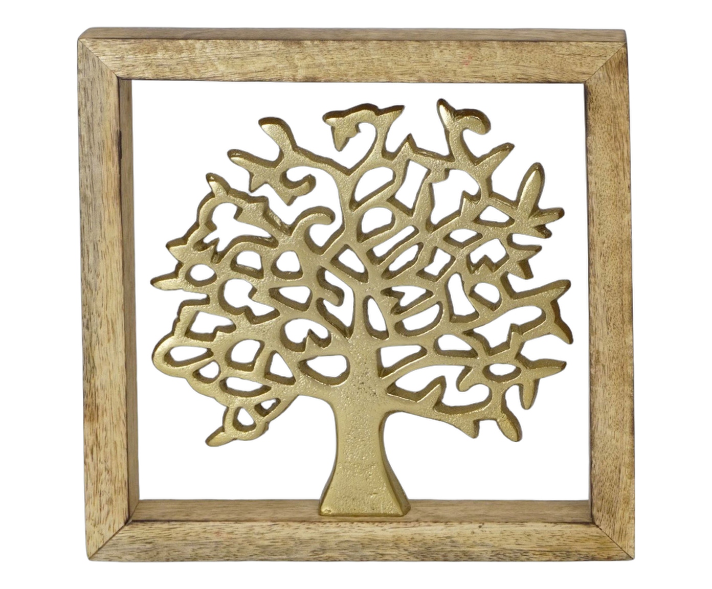 &Aacute;rvore da Vida Decorativa Origens Dourado e Marrom image number 0