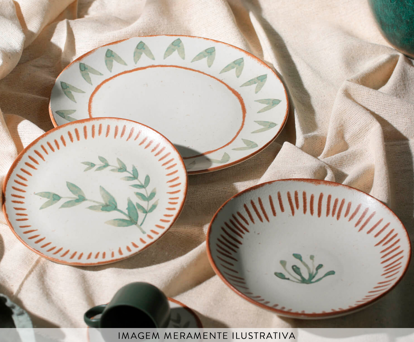 Jogo de Pratos Fundo Coup Stoneware Magari Floral image number 2