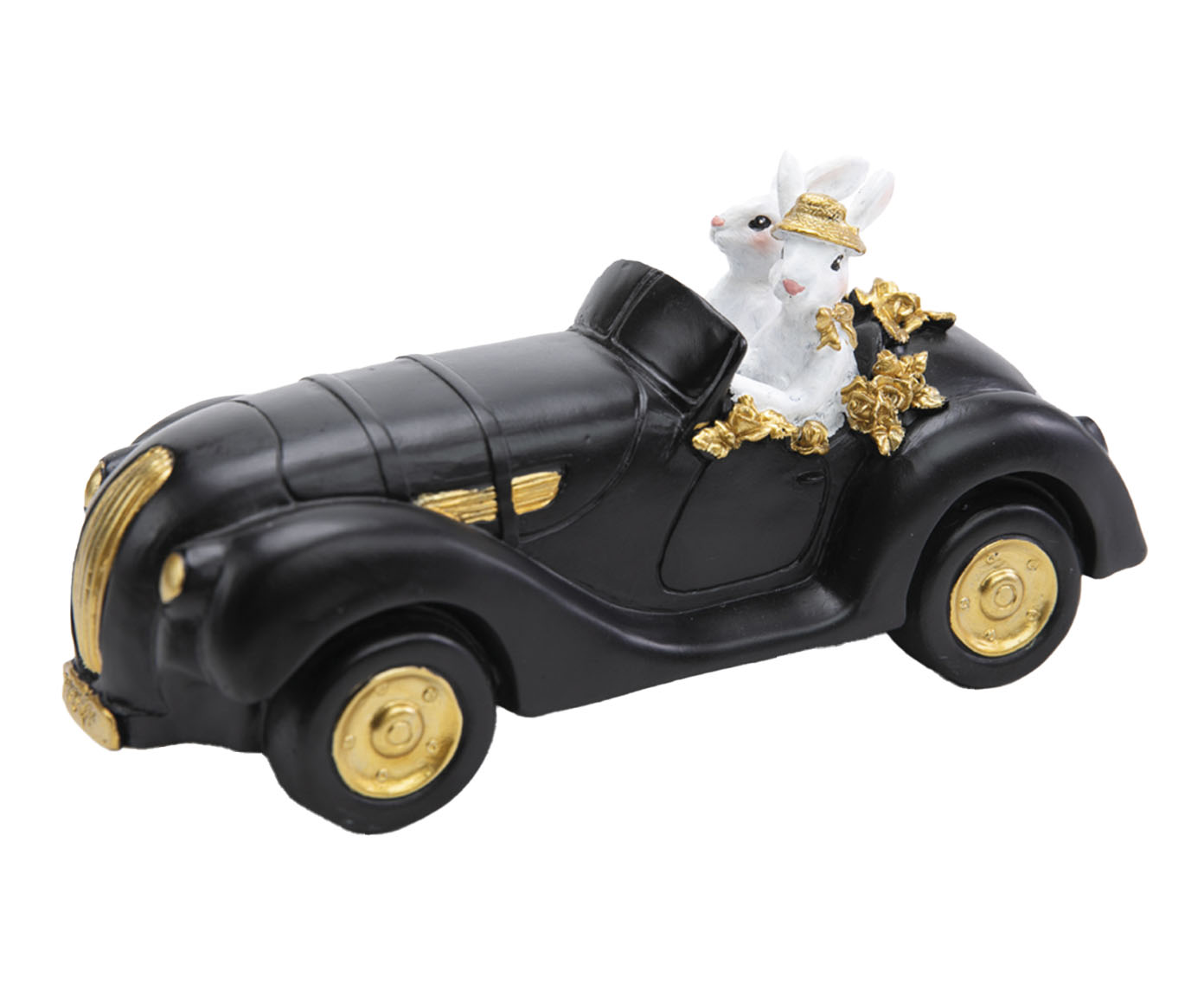 Coelho em Resina Dirigindo Carro Black Label image number 0