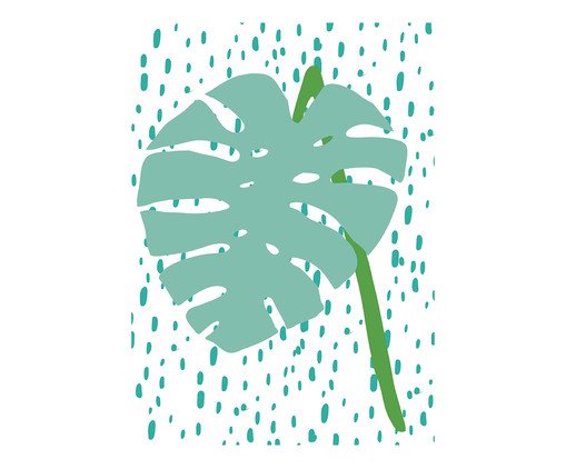 P&ocirc;ster Jardim Costela De Ad&atilde;o Na Chuva - image 0