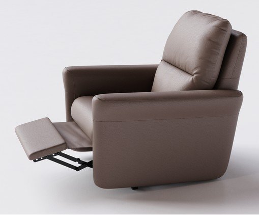 Poltrona Blend com Lift Couro Marrom image number 2