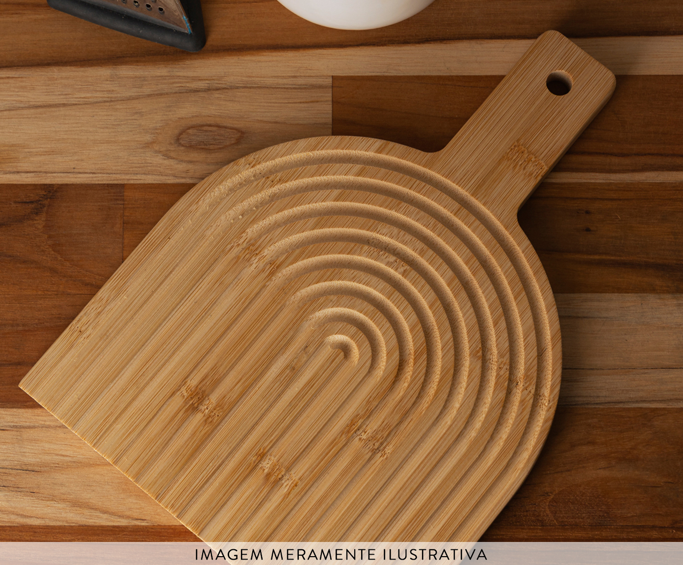 T&aacute;bua Decorativa Curta Greek Bambu image number 3