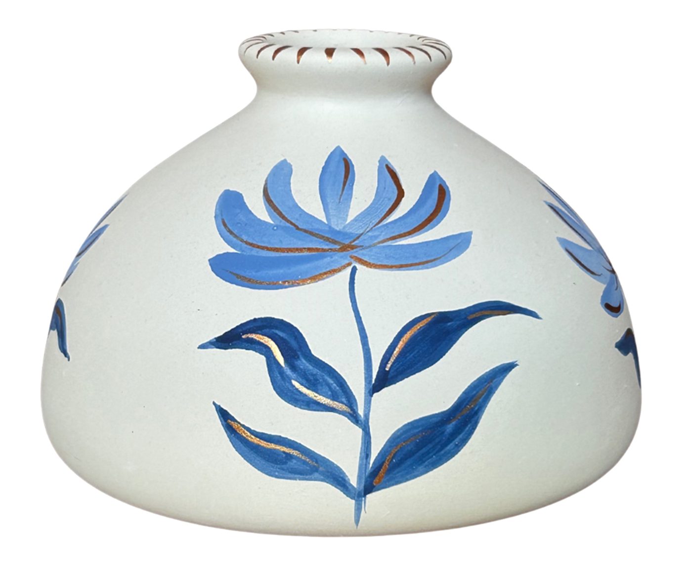 Vaso Peso Flowers Azul - image 0