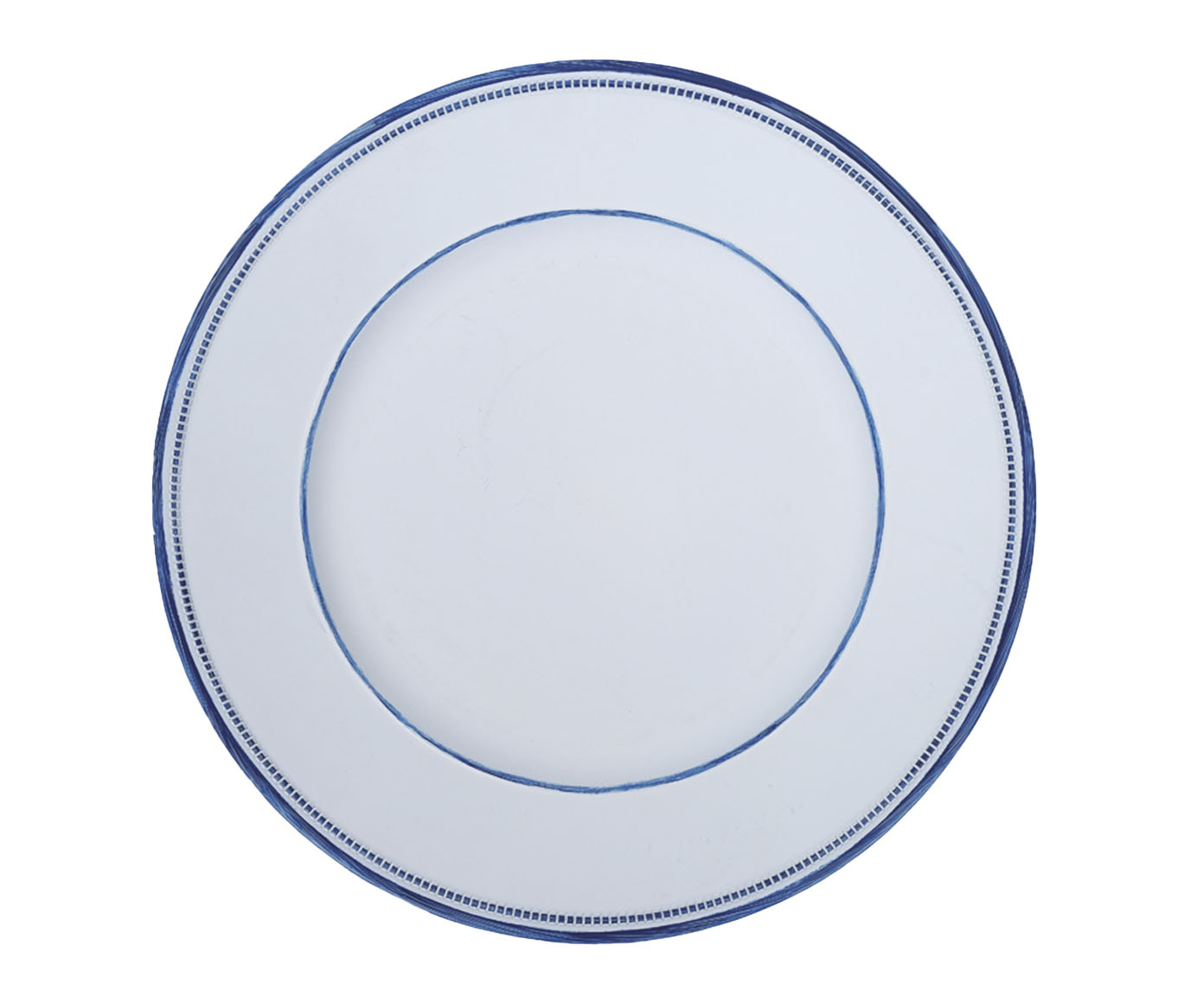 Sousplat Navy Style Branco e Azul - image 0