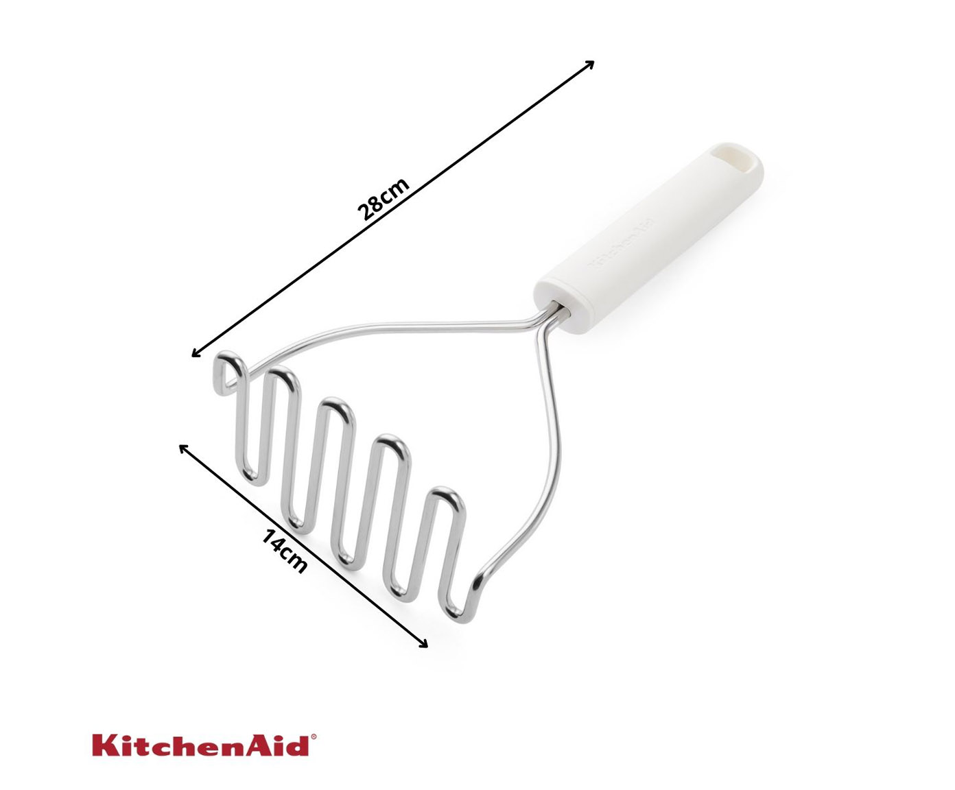 Amassador de Batata Profissional Kitchenaid Branco - image 1