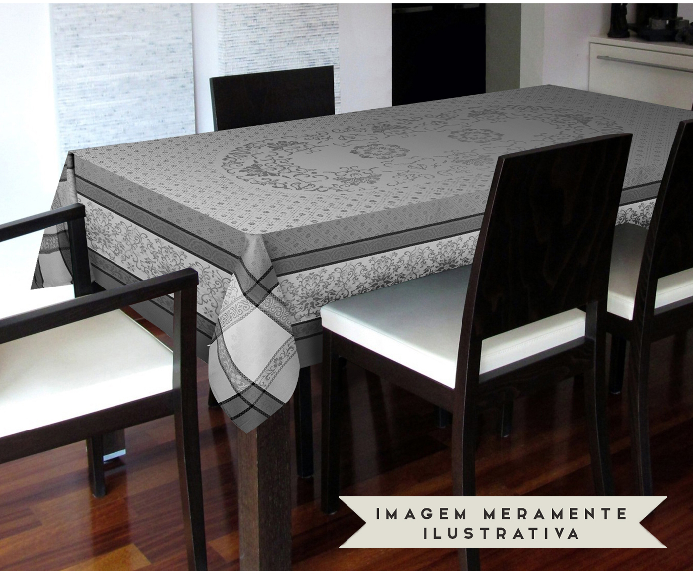 Toalha de Mesa Barcelona - Cinza image number 3