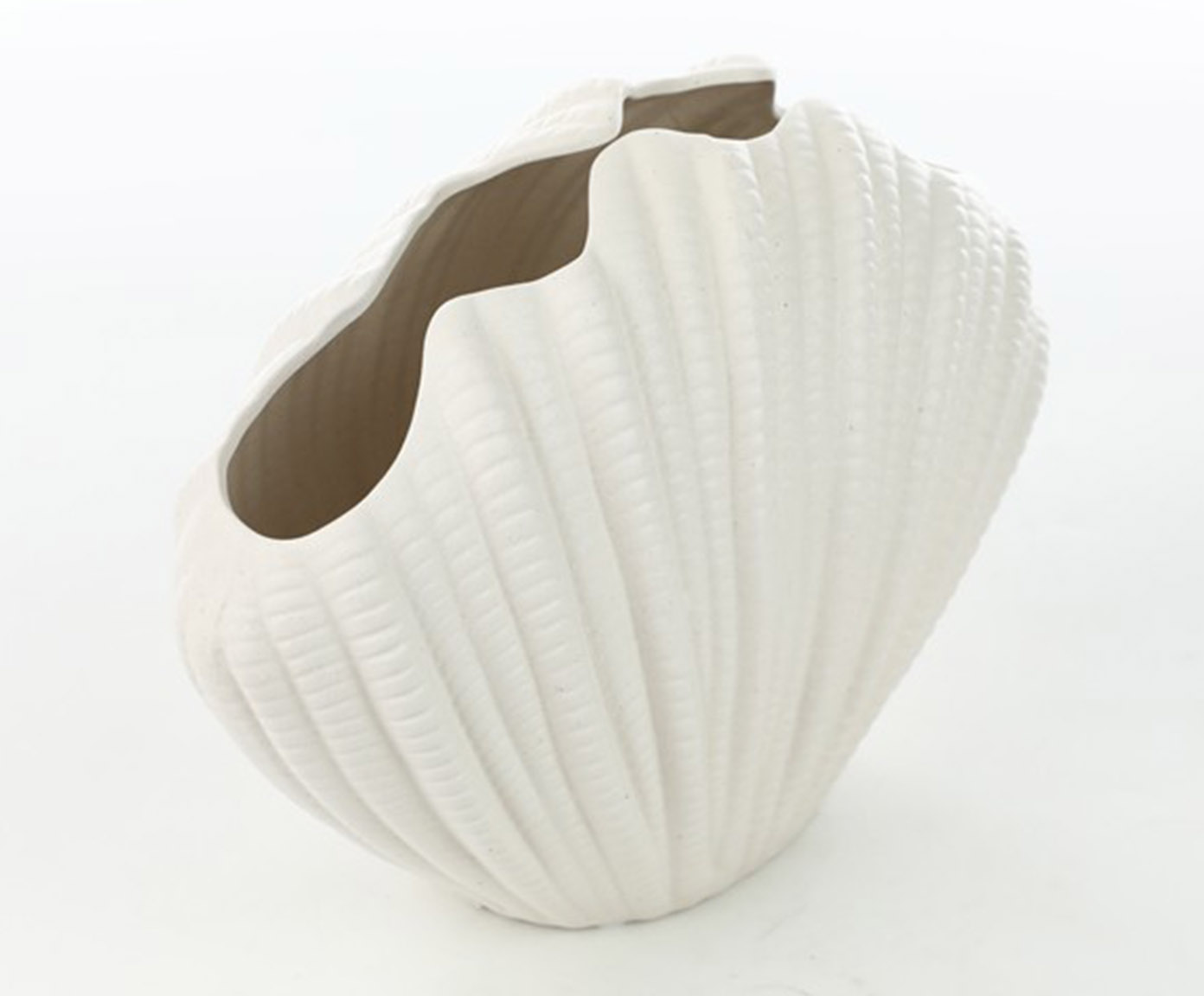 Vaso Decorativo Pearl Branco Fosco - image 1