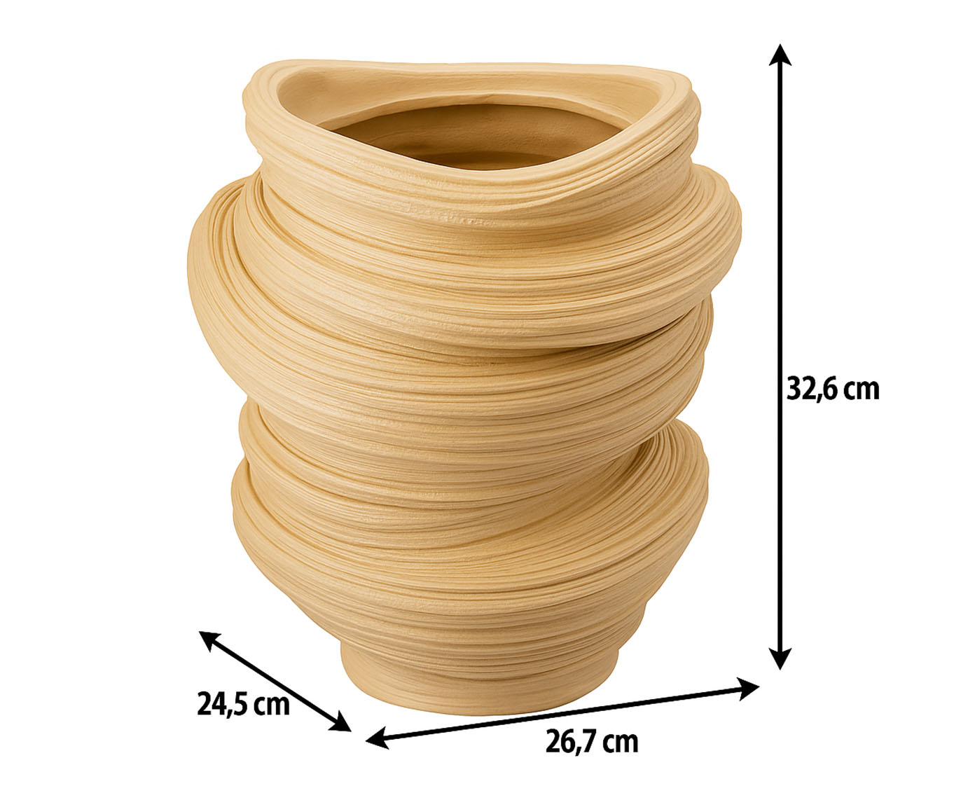 Vaso Cer&ecirc;mico Elos Bege image number 4