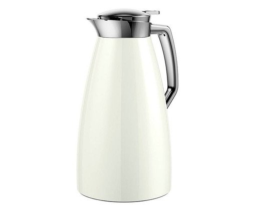 Garrafa T&eacute;rmica em Inox Plaza Quick Branca - image 0