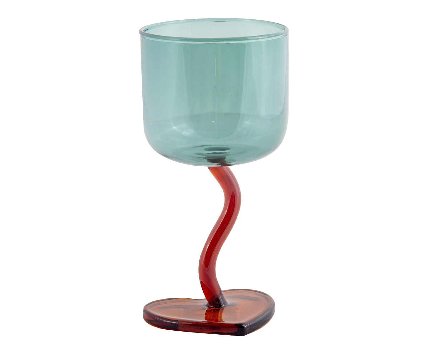 Ta&ccedil;a Heart Azul com Base Vermelha - 230ml - image 0
