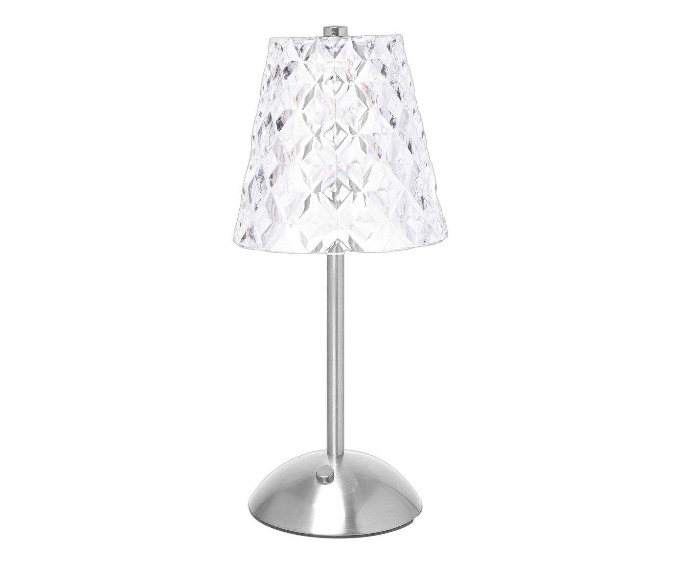 Lumin&aacute;ria de Mesa Recarreg&aacute;vel em Led Orion Prata Metal image number 0