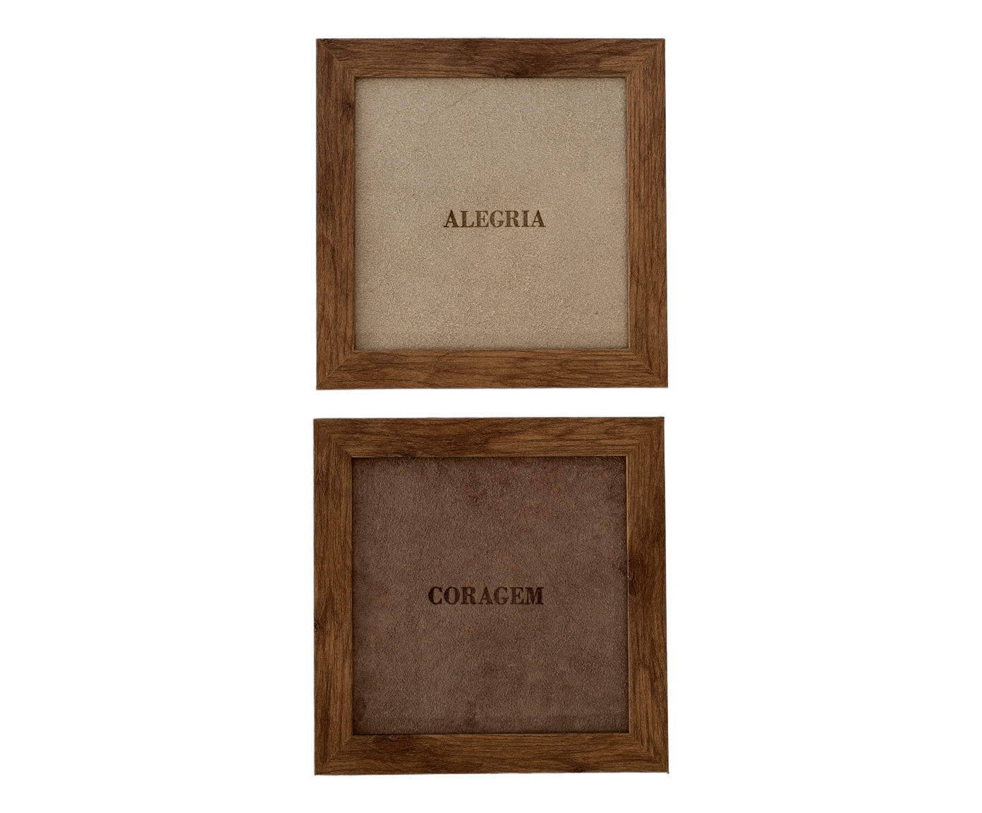 Jogo de Quadros "Alegria e Coragem" Off-White e Fendi image number 1