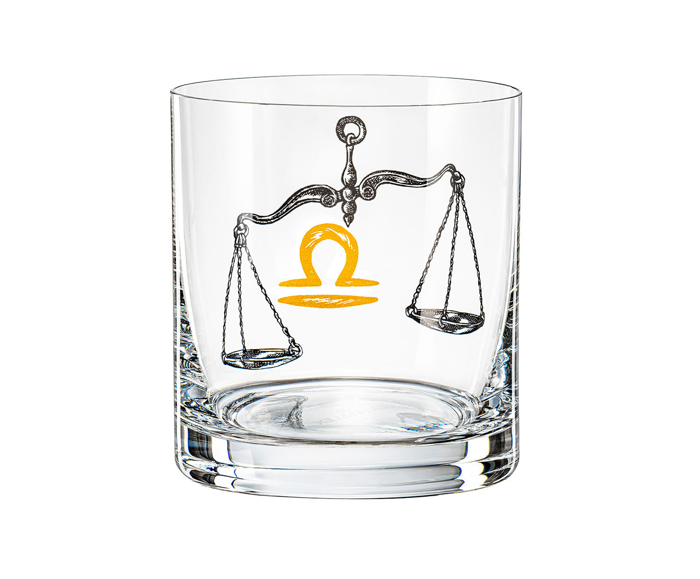 Copo Baixo Zodiac Libra em Cristal Ecol&oacute;gico image number 0