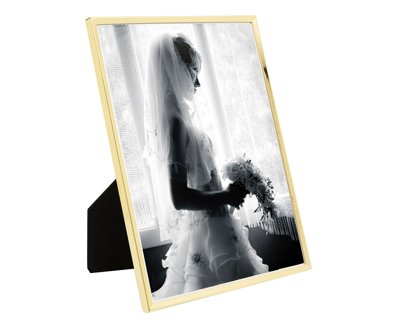Porta-Retrato em Inox Classic Dourado image number 1