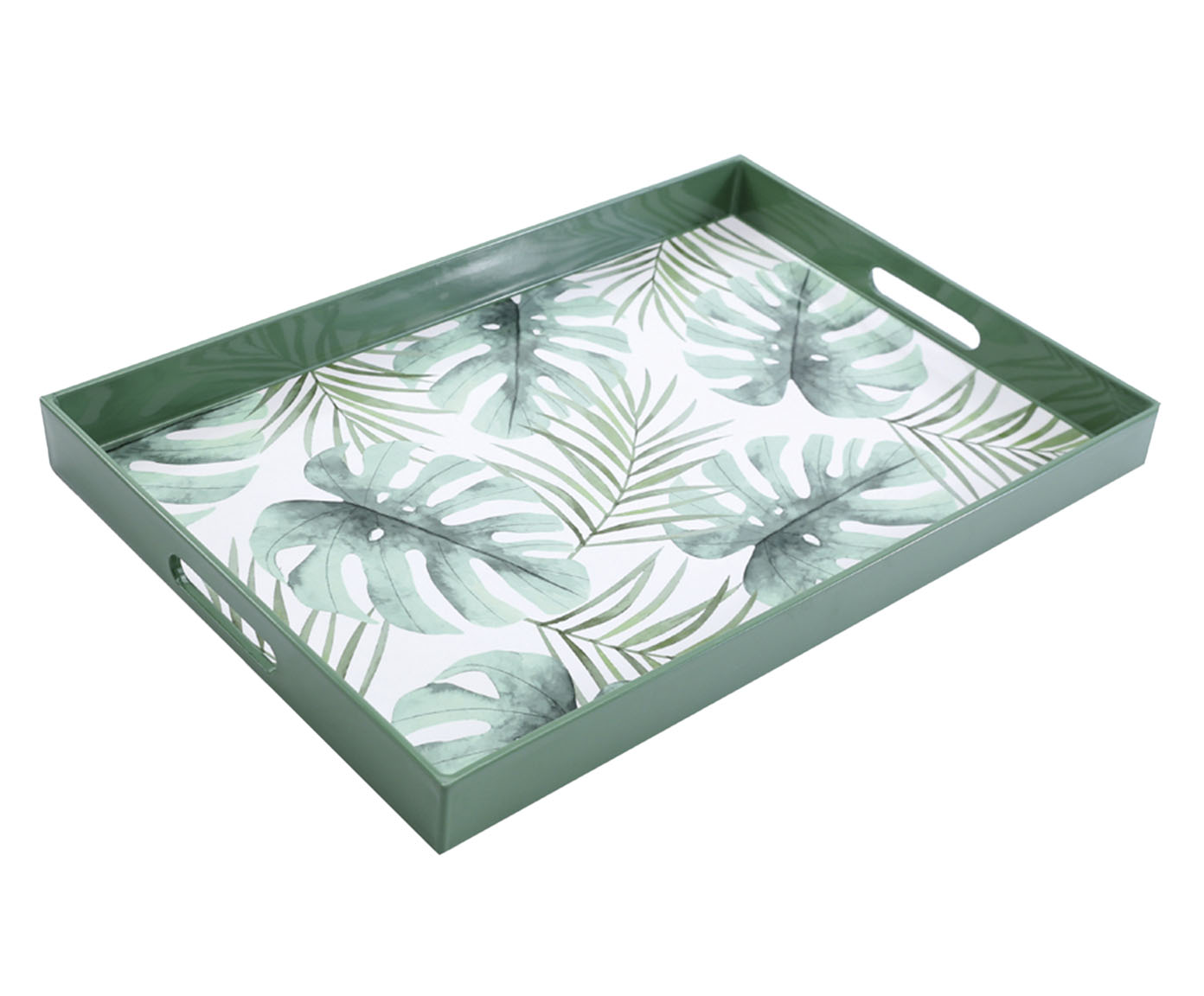 Bandeja Retangular Cutie Leaf Verde - image 0