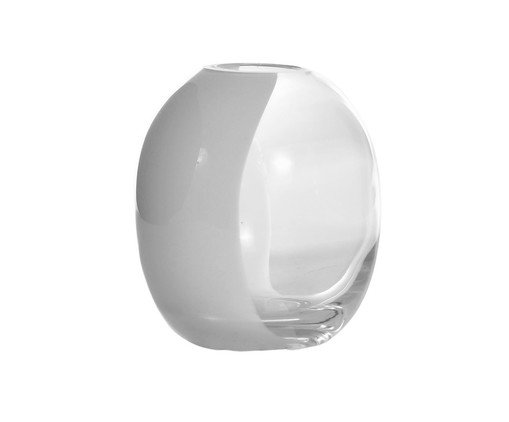Vaso Neige Branco e Clear image number 0