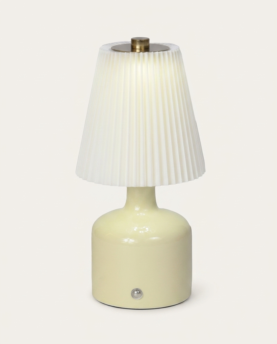 Lumin&aacute;ria de Mesa Tinny Amarelo Claro - image 1