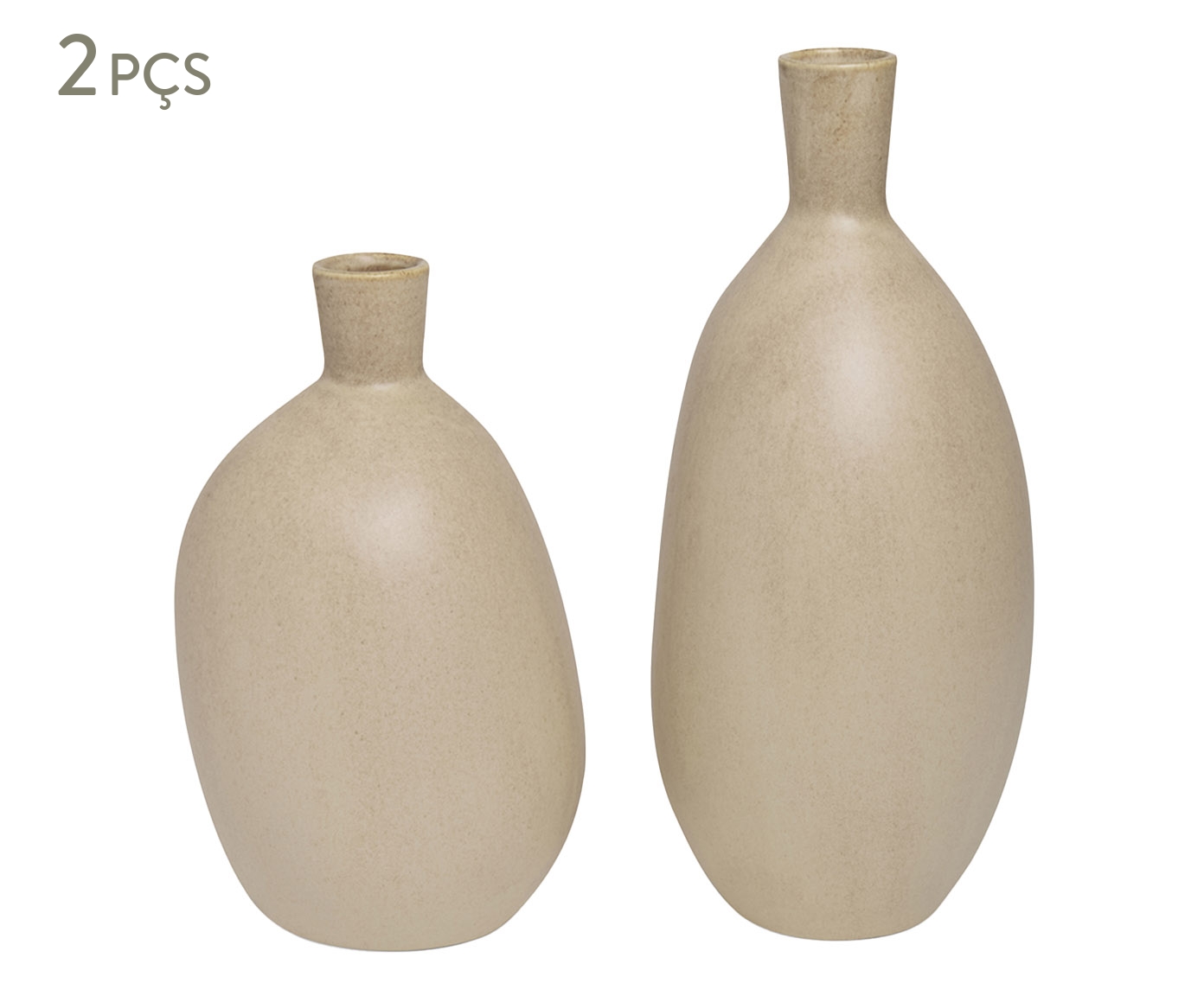 Kit Vasos em Cer&acirc;mica 2 P&ccedil;s - image 0