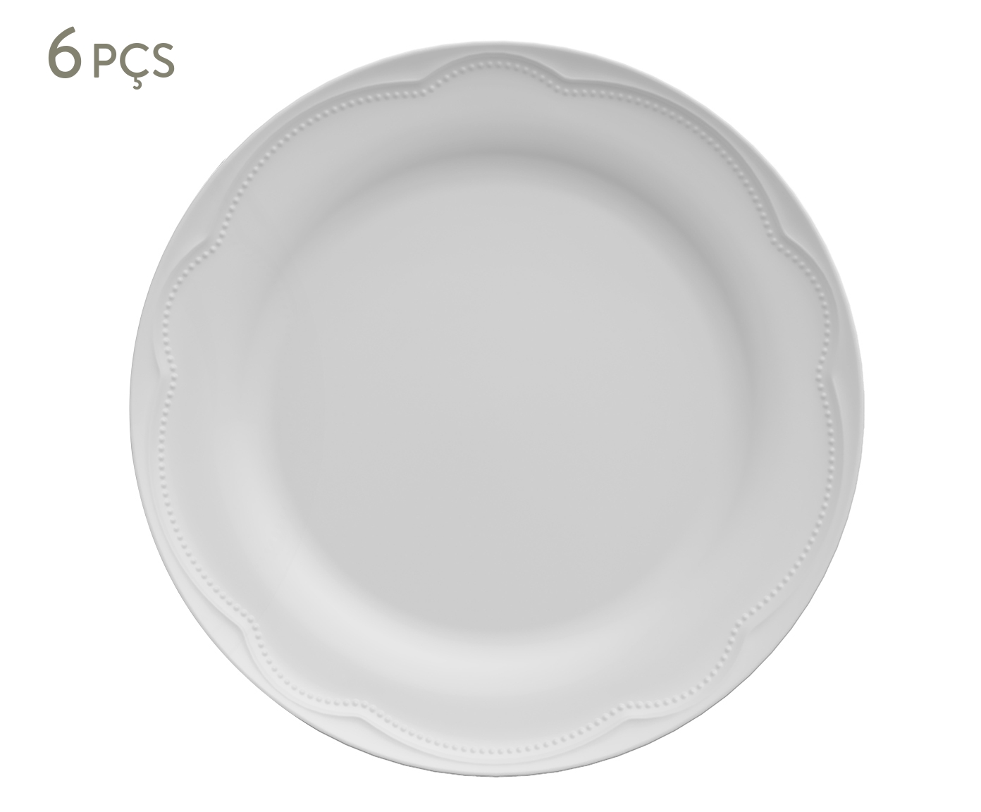 Jogo de Pratos Rasos em Porcelana Cotage image number 0