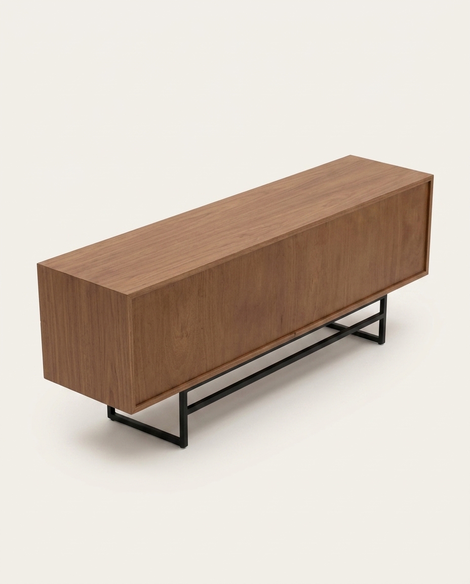 Rack Sevilha Castanho e Preto - 180 cm - image 1