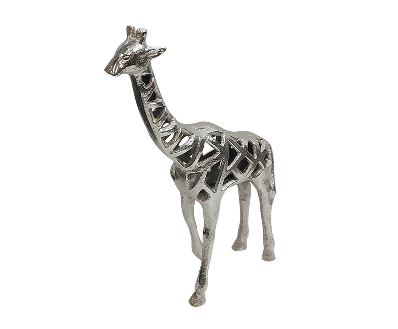 Adorno Girafa Tegan - Prateado - image 0